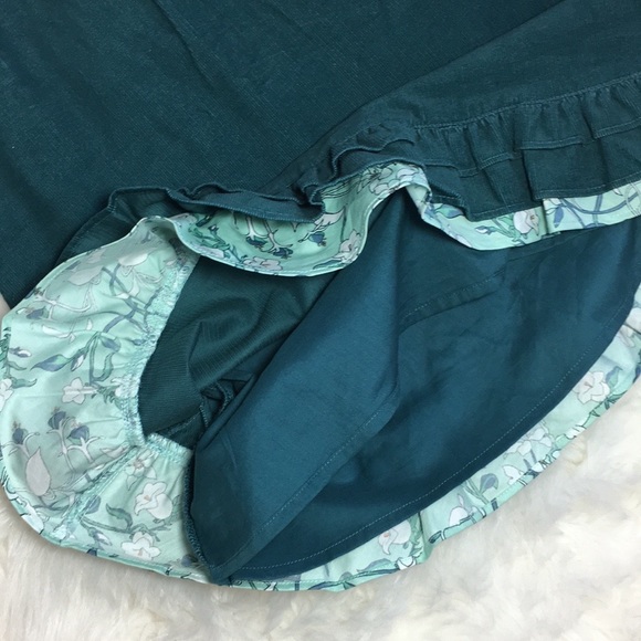 💚JANE AND JACK💚GREEN RUFFLE  DRESS - Picture 11 of 13